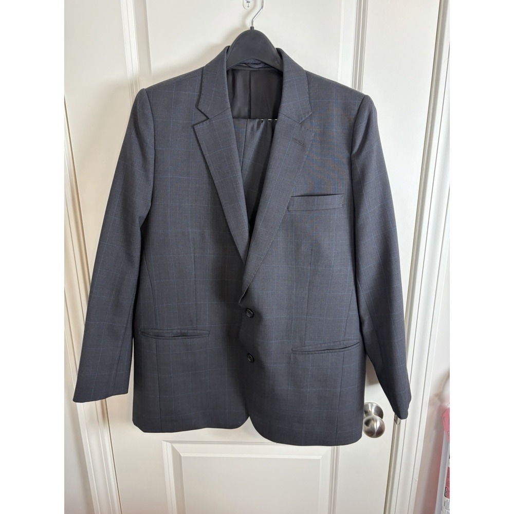 Bindle & Keep Custom Bespoke Wool Navy 3-Piece Suit, Extra Vest,